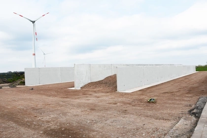 Sleufsilo, Keerwanden, landbouw; silowanden, Agri; CBS beton , Loenhout