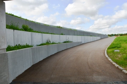 Voetgangerstunnel, structuurwanden, murs de soutènement, CBS Beton, keerwanden, beton 3