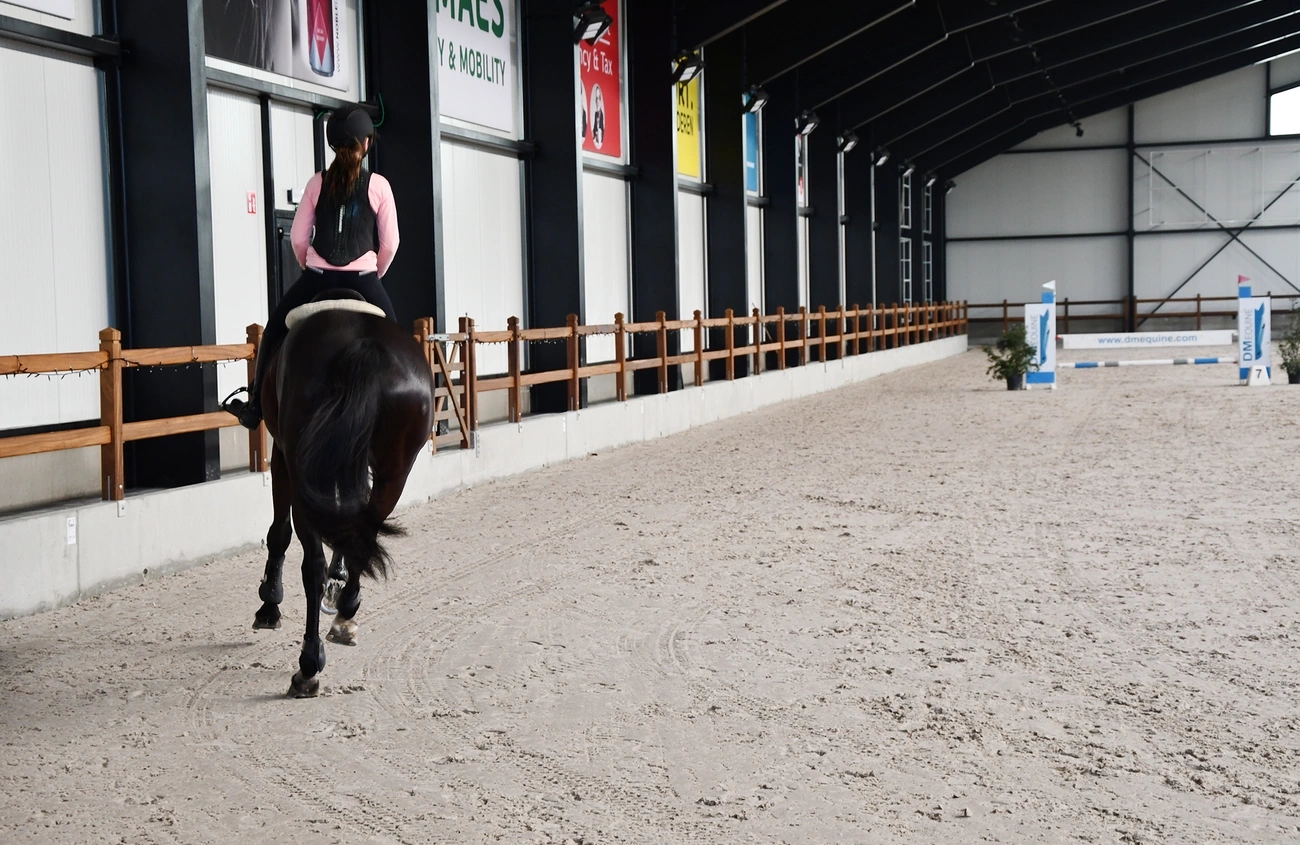 paardenpiste, keerwanden, manege, betonnen wanden, CBS Beton